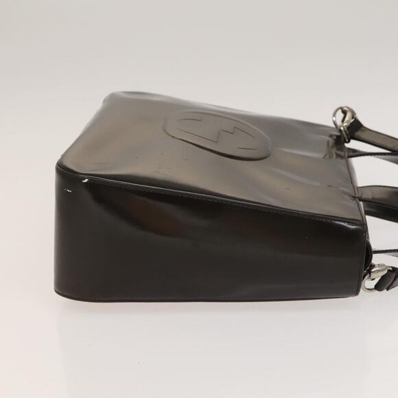 GUCCI Hand Bag Patent Leather Silver Brown 000 2058 0504 5 - Picture 4 of 12